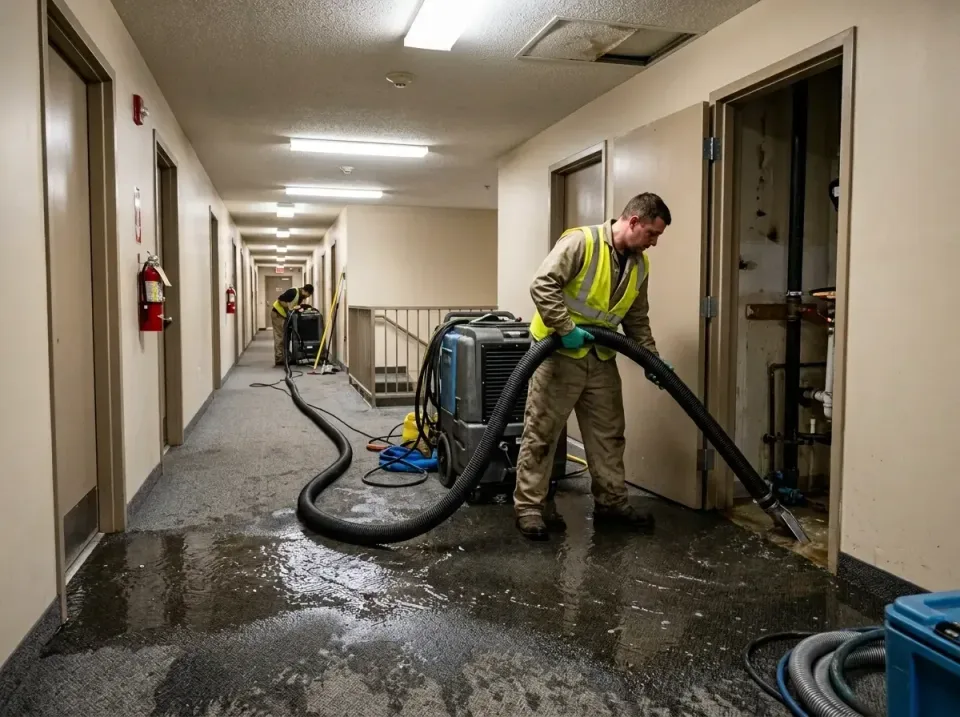 multi-unit-apartment-hallway-f-005 — frequently asked questions, Emergency Burst Pipe Water Extraction & Removal in Schulenb…